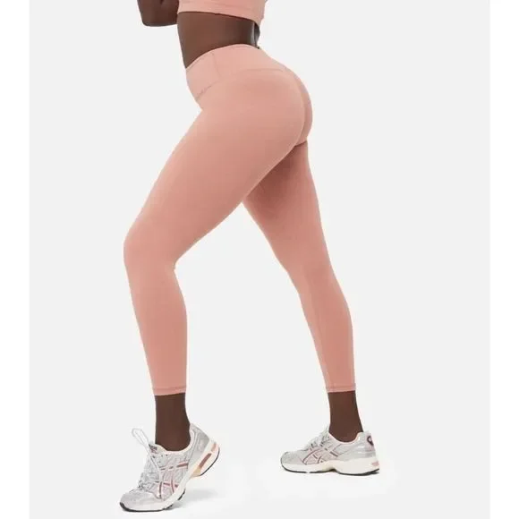 MATE The Label Leggings Womens 2X Rose Terracotta Stretch NEW Organic Cotton - Picture 10 of 10